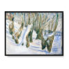 Edvard Munch Poszarpane pnie w śniegu 40×30