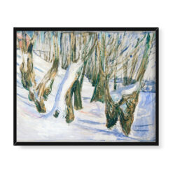 Edvard Munch Poszarpane pnie w śniegu 50×40