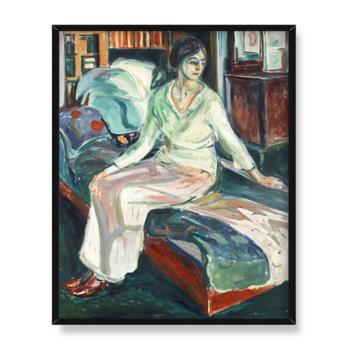 Edvard Munch Siedząca modelka na kanapie 2 40x50 w RAMIE