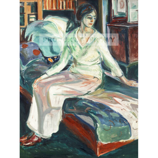 Edvard Munch Siedząca modelka na kanapie 2 — produkt cyfrowy do pobrania