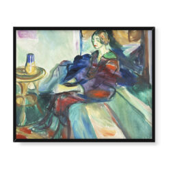 Edvard Munch Siedząca modelka na kanapie 50×40