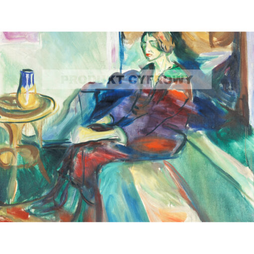 Edvard Munch Siedząca modelka na kanapie — produkt cyfrowy do pobrania
