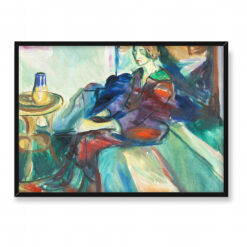 Edvard Munch Siedząca modelka na kanapie 70×50