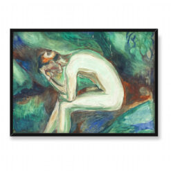 Edvard Munch Siedzący męski akt w lesie 70×50