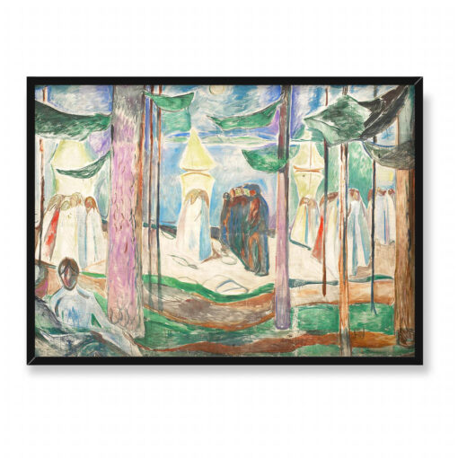 Edvard Munch Spotkanie na plaży 70x50