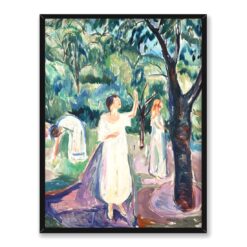 Edvard Munch Trzy kobiety w ogrodzie 30×40