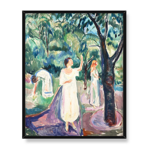 Edvard Munch Trzy kobiety w ogrodzie 40x50