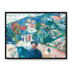 Edvard Munch Ulica w Kragero 40×30