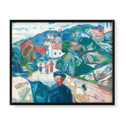 Edvard Munch Ulica w Kragero 50×40