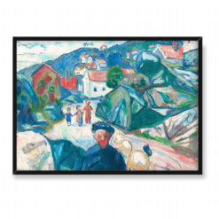 Edvard Munch Ulica w Kragero 70×50