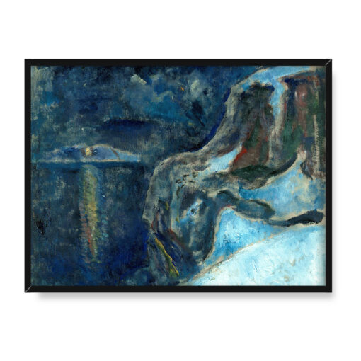 Edvard Munch Zima nad morzem 40x30 w RAMIE