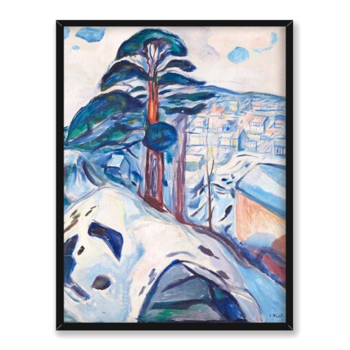 Edvard Munch Zima w Kragero 30x40