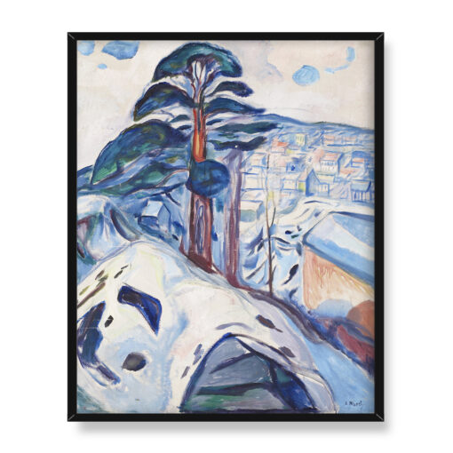 Edvard Munch Zima w Kragero 40x50