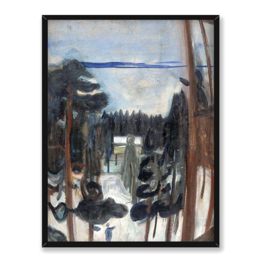 Edvard Munch Zimowa noc 2 30x40