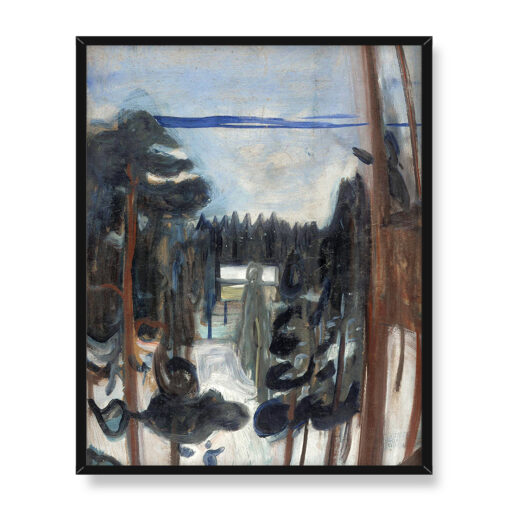 Edvard Munch Zimowa noc 2 40x50