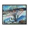 Edvard Munch Zimowa noc 50×40