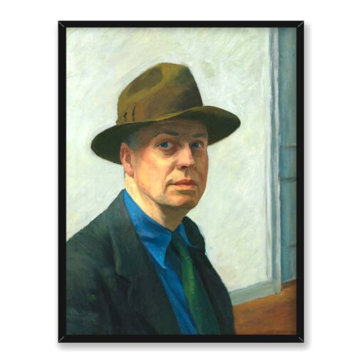Edward Hopper Autoportret 30x40 w RAMIE