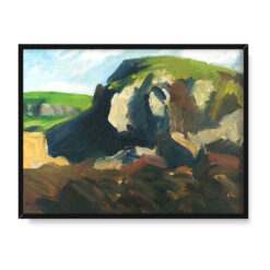 Edward Hopper Bluffs wyspa Monhegan 2 40×30