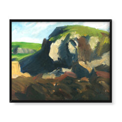 Edward Hopper Bluffs wyspa Monhegan 2 50×40