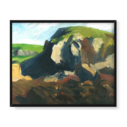Edward Hopper Bluffs wyspa Monhegan 2 50x40 w RAMIE