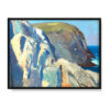 Edward Hopper Bluffs wyspa Monhegan 40×30 w RAMIE
