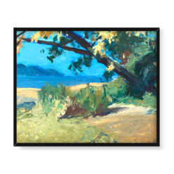 Edward Hopper Drzewa i plaża 50×40
