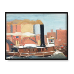Edward Hopper Holownik z czarnym kominem 40×30