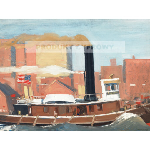 Edward Hopper Holownik z czarnym kominem — produkt cyfrowy do pobrania