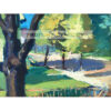 Edward Hopper Krajobraz z płotem i drzewami — produkt cyfrowy do pobrania