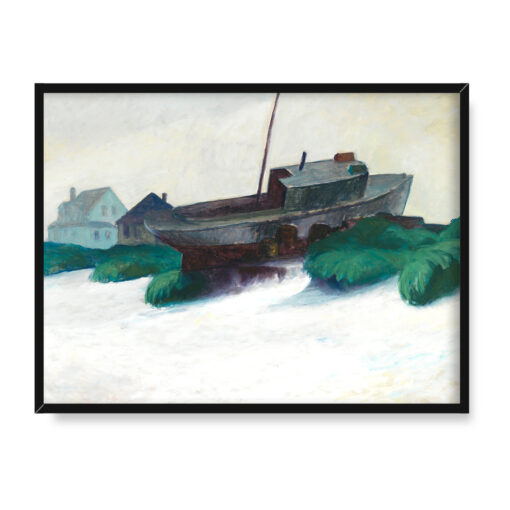 Edward Hopper Maine we mgle 40x30 w RAMIE