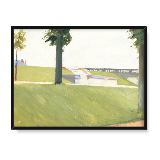 Edward Hopper Park Saint-Cloud 40x30 w RAMIE