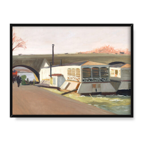Edward Hopper Pralnie przy Pont Royal Paryż 40x30 w RAMIE