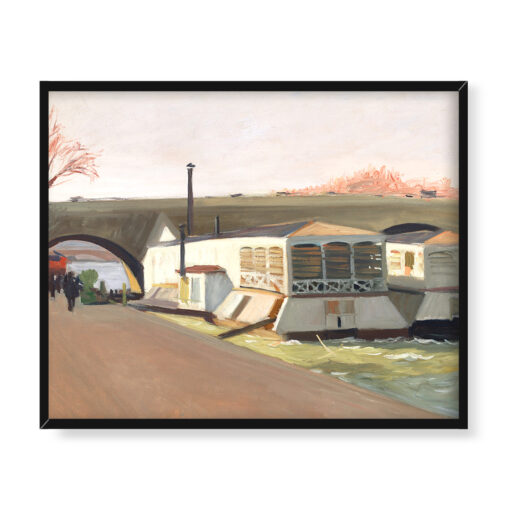 Edward Hopper Pralnie przy Pont Royal Paryż 50x40