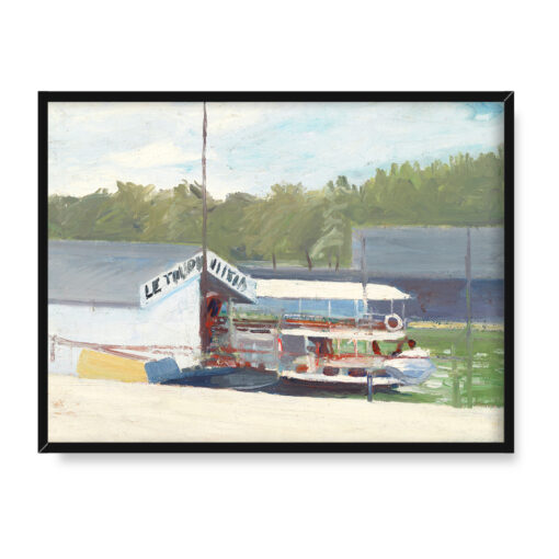 Edward Hopper Przystań przy Gare dOrleans 40x30 w RAMIE
