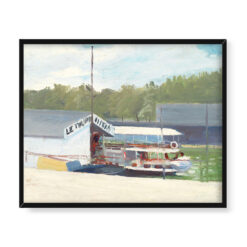 Edward Hopper Przystań przy Gare dOrleans 50×40 w RAMIE