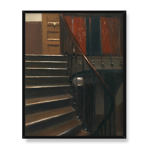 Edward Hopper Schody przy rue de Lille 48 Paryż 40x50