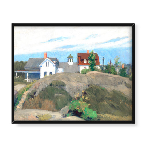 Edward Hopper Skały i domy Ogunquit 50x40