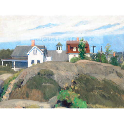 Edward Hopper Skały i domy Ogunquit — produkt cyfrowy do pobrania