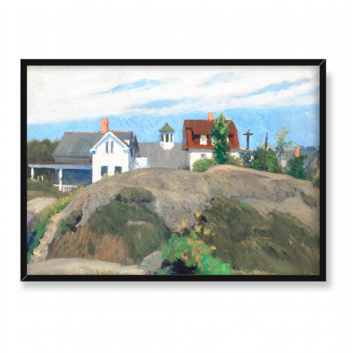 Edward Hopper Skały i domy Ogunquit 70x50