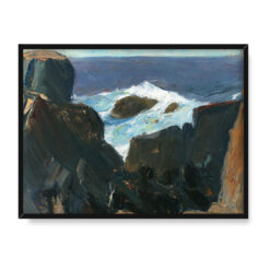 Edward Hopper Skały i fale 40×30