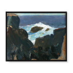 Edward Hopper Skały i fale 50×40