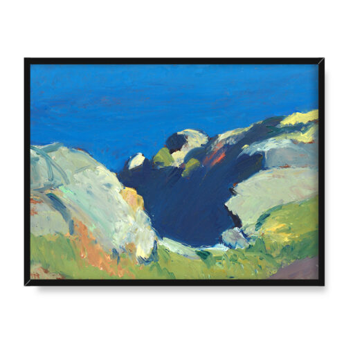Edward Hopper Skały i morze 40x30 w RAMIE