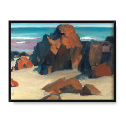 Edward Hopper Skały i piasek 40×30