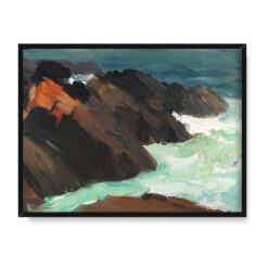 Edward Hopper Skały i wirująca woda 40×30