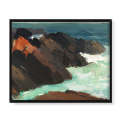 Edward Hopper Skały i wirująca woda 50×40