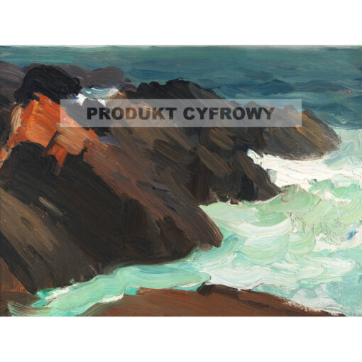 Edward Hopper Skały i wirująca woda — produkt cyfrowy do pobrania