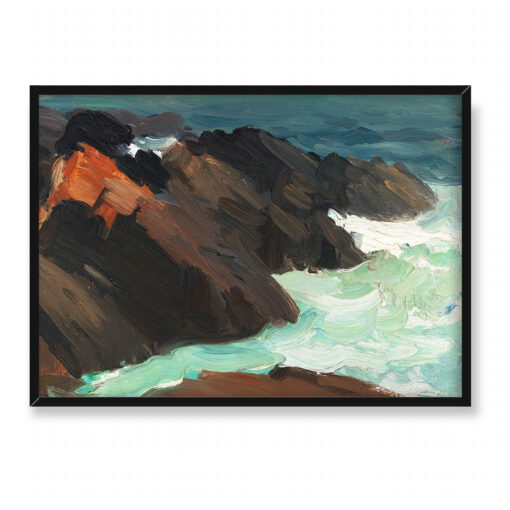 Edward Hopper Skały i wirująca woda 70x50