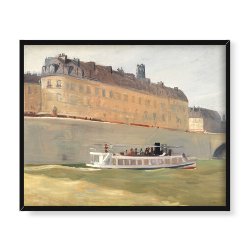 Edward Hopper Śluza de la Monnaie 50x40 w RAMIE