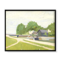 Edward Hopper Śluza kanału w Charenton 50×40
