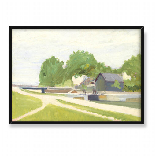 Edward Hopper Śluza kanału w Charenton 70x50